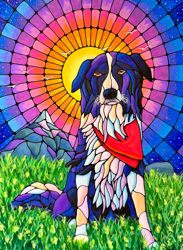 Commissioned pet portrait, June