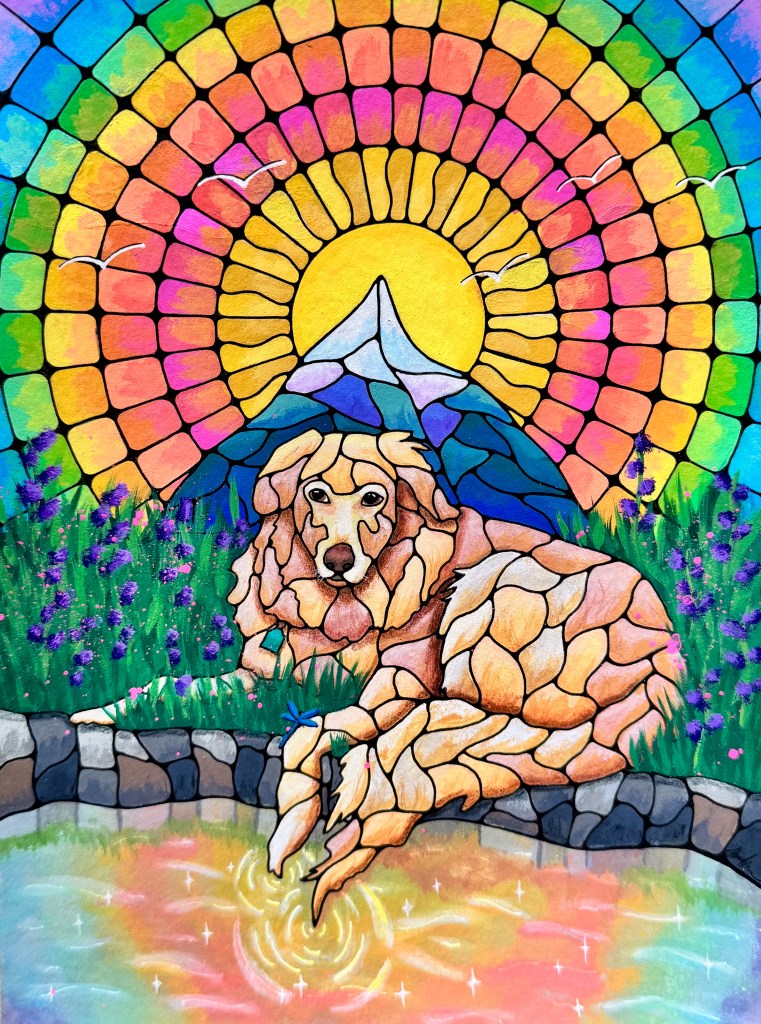 Commissioned pet portrait